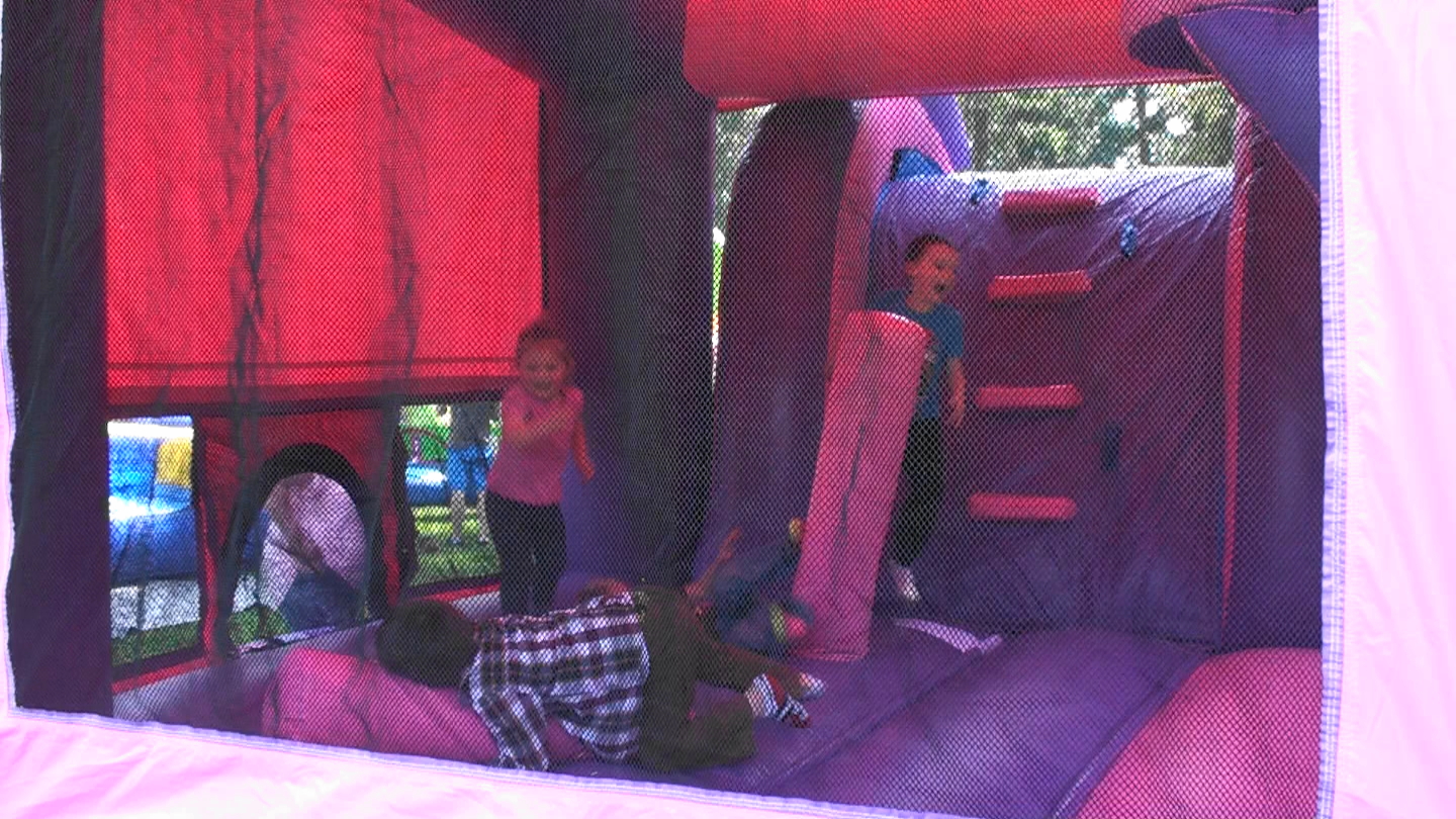 Inside Pink Castle Wave Slide
